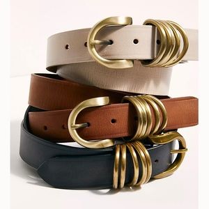 Free People Rori Belt, brown leather